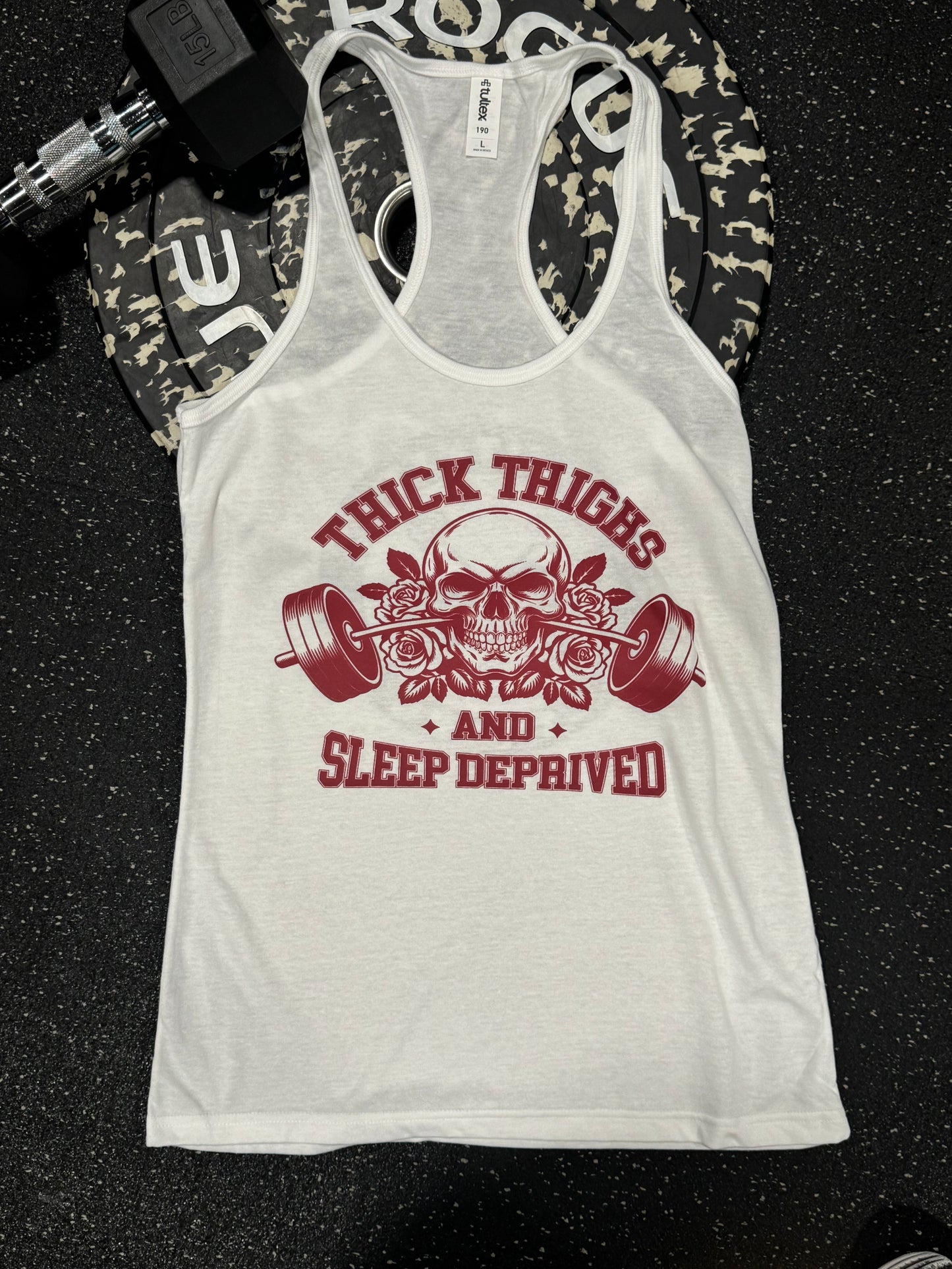 THICK THIGHS AND SLEEP DEPRIVED