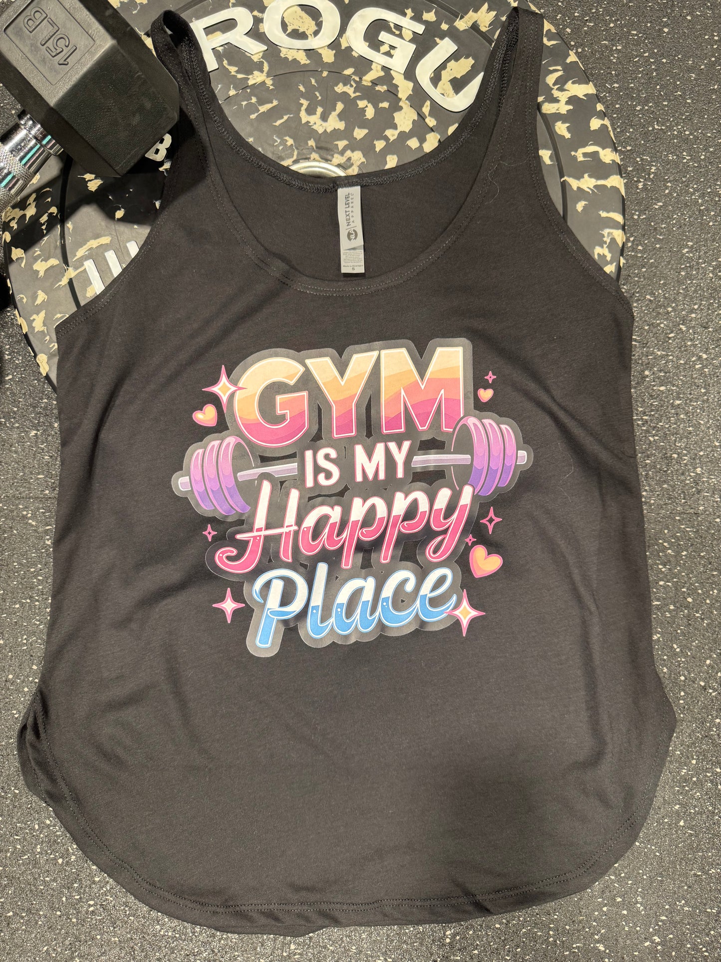 The Gym is My Happy Place tank
