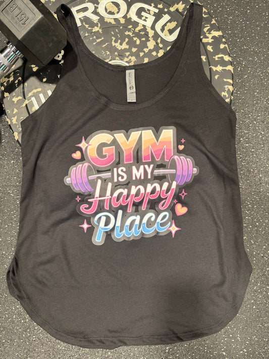 The Gym is My Happy Place tank