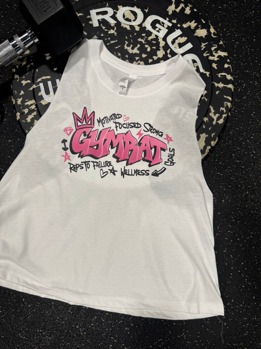 GYM RAT GRAFITTI CROP